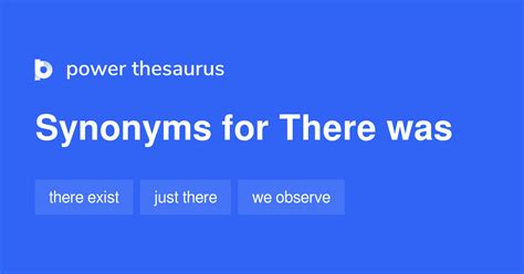 Browse the Thesaurus. . There was synonym